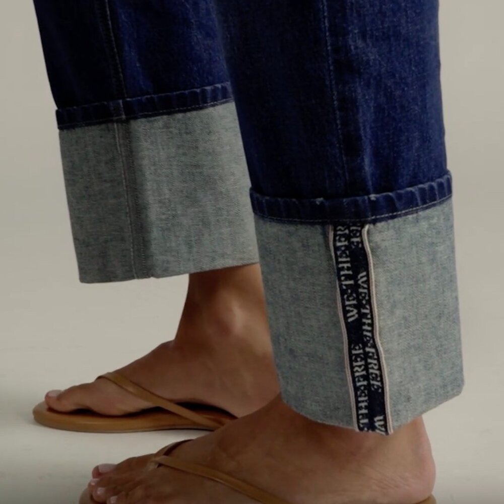 NWT $148 We The Free Slim Shade Selvedge Jeans Size 29 Current On Free People - Picture 3 of 16